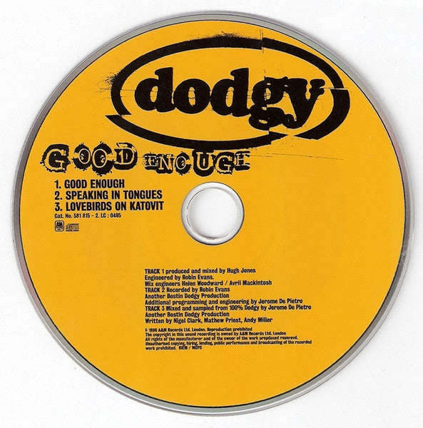 Dodgy : Good Enough (CD, Single)