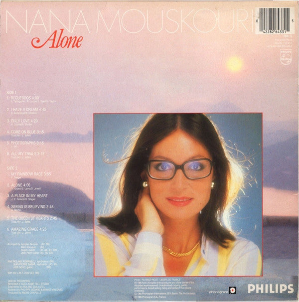 Nana Mouskouri : Alone (LP, Album)