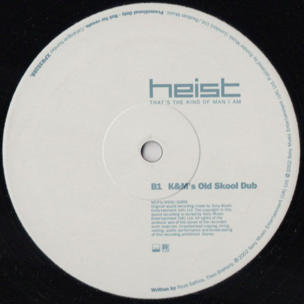 Heist (3) : That's The Kind Of Man I Am (12", Promo)
