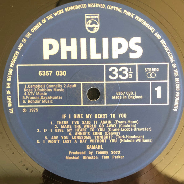 Kamahl : If I Give My Heart To You (LP, Album)
