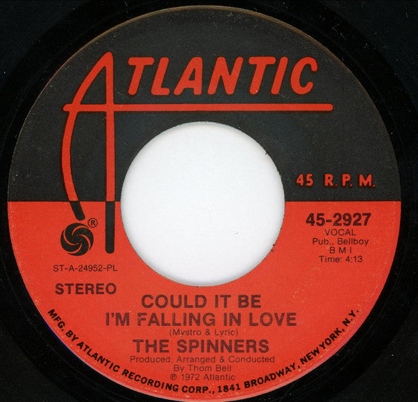 Spinners : Could It Be I'm Falling In Love / Just You And Me Baby (7", Single, PL )