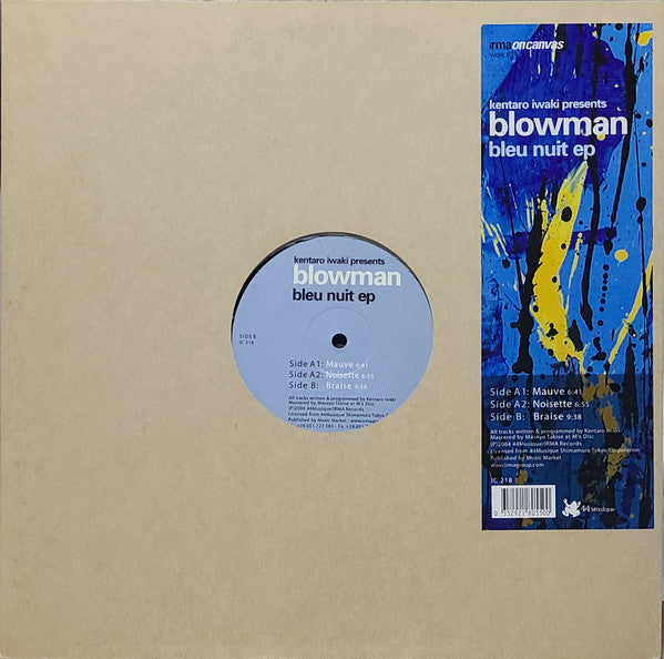 Kentaro Iwaki Presents Blowman : Bleu Nuit EP (12", EP)