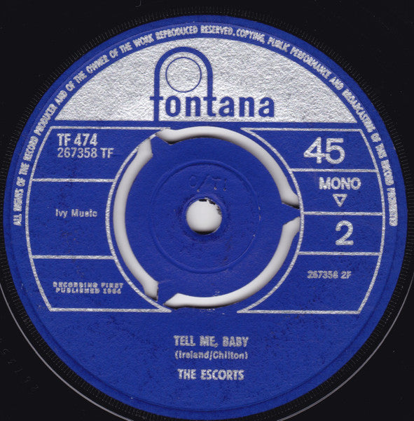 The Escorts (3) : The One To Cry (7", Mono)