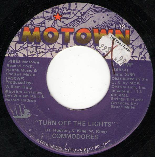 Commodores : Turn Off The Lights (7", Single)