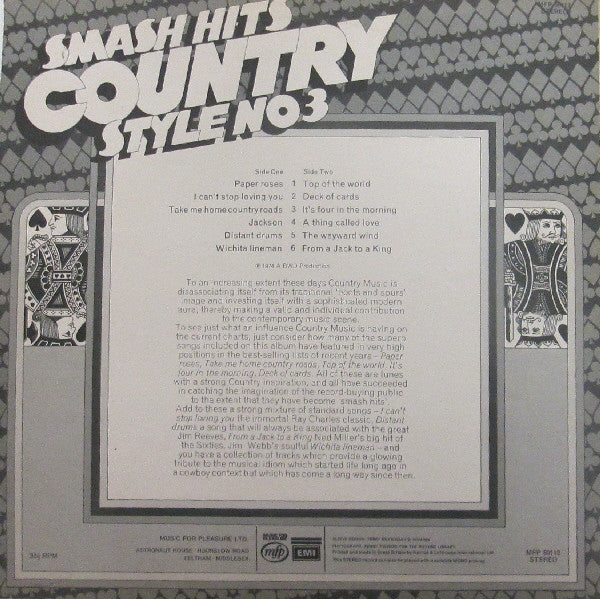 Various : Smash Hits Country Style No. 3 (LP, Comp)
