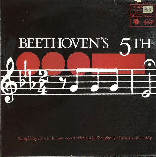 William Steinberg / Pittsburgh Symphony Orchestra : Beethoven's 5th - Symphony No 5 In C Min, Op 67 (LP)