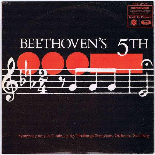 William Steinberg / Pittsburgh Symphony Orchestra : Beethoven's 5th - Symphony No 5 In C Min, Op 67 (LP)