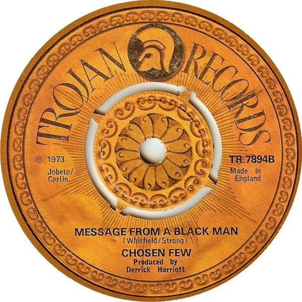 The Chosen Few : Am I Black Enough? / Message From A Black Man (7")