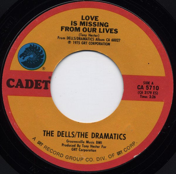 The Dells / The Dramatics : Love Is Missing From Our Lives / I'm In Love (7", Single, Styrene)