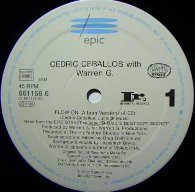 Cedric Ceballos With Warren G : Flow On (12")