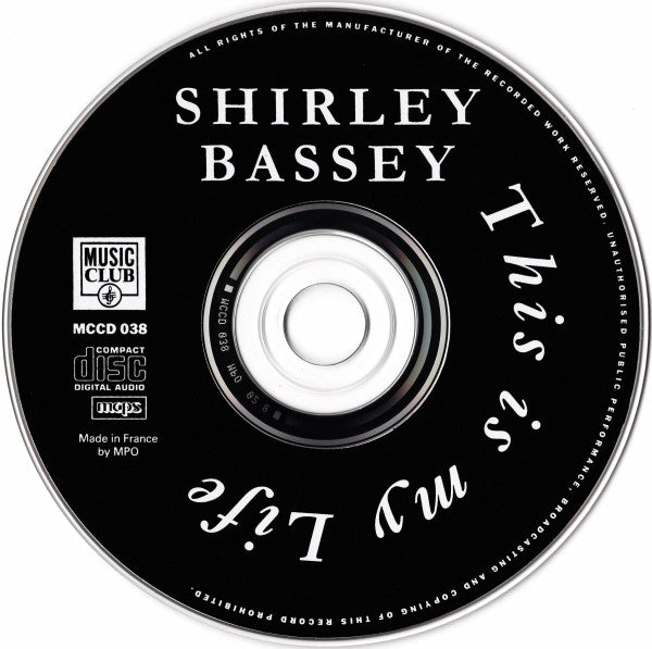 Shirley Bassey With London Symphony Orchestra Conducted By Carl Davis (5) : This Is My Life (CD, Comp)