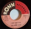 Little Johnny Taylor : I Don't Want It All (7")