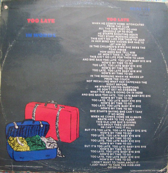 Junior (2) : Too Late (12")