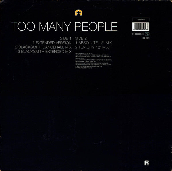 Pauline Henry : Too Many People (12", Single)