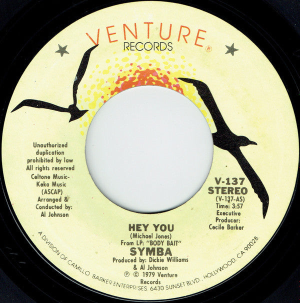 Symba : Hey You (7", Styrene)
