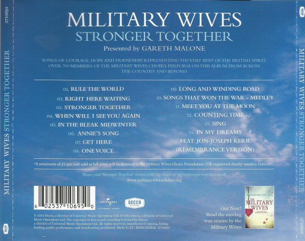 Military Wives : Stronger Together (CD, Album)