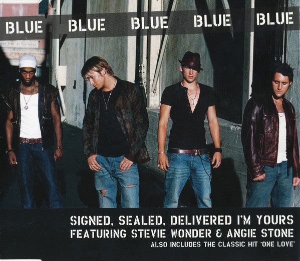 Blue (5) Featuring Stevie Wonder & Angie Stone : Signed, Sealed, Delivered I'm Yours (CD, Single)