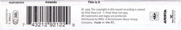 4Mandu : This Is It (CD, Single)