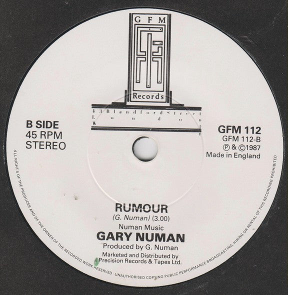 Radio Heart Featuring Gary Numan : London Times (7", Single)