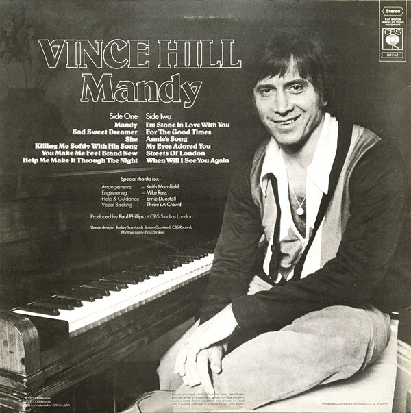 Vince Hill : Mandy (LP, Album)