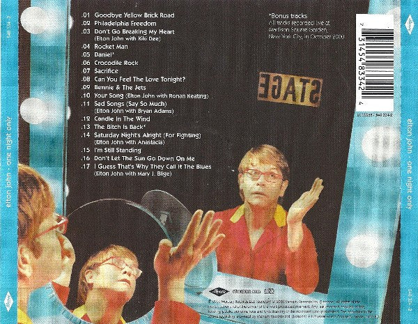Elton John : One Night Only (The Greatest Hits) (CD, Album, S/Edition)