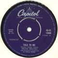 Frank Sinatra : Talk To Me / They Came To Cordura (7")