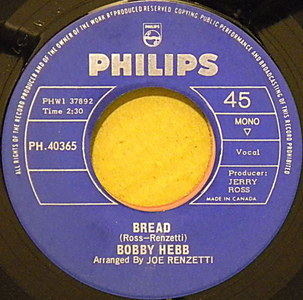 Bobby Hebb : Sunny (7", Single, Mono)