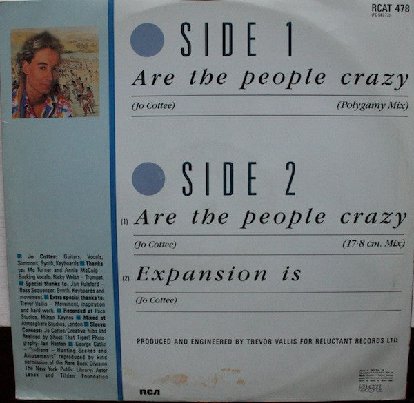 Jo Cottee : Are The People Crazy (12")