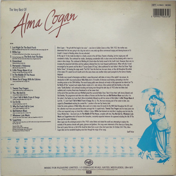 Alma Cogan : The Very Best Of Alma Cogan (LP, Comp, Mono)