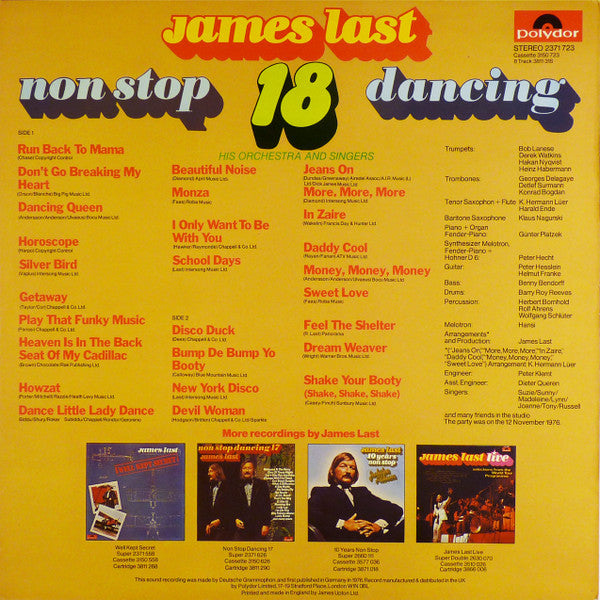 James Last : Non Stop Dancing 18 (LP, Album)