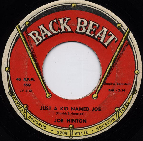 Joe Hinton (2) : Just A Kid Named Joe / Pledging My Love (7", Single)