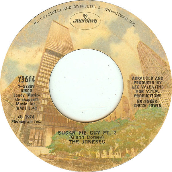 The Joneses : Sugar Pie Guy (7", Single, Styrene, Pit)