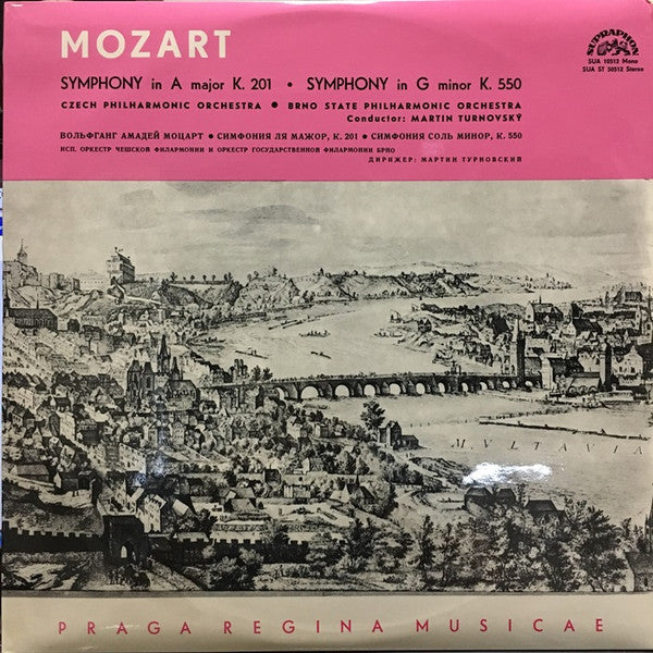 Wolfgang Amadeus Mozart : Symphony In A Major K.201 / Symphony In G Minor K.550 (LP)