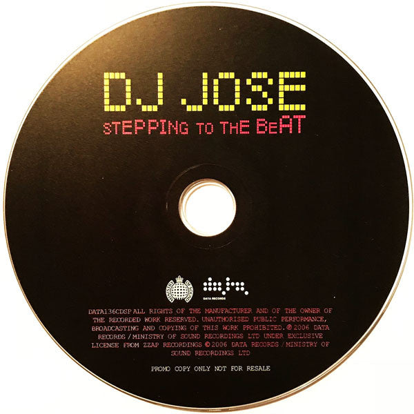 DJ Jose : Stepping To The Beat (CD, Single, Promo)