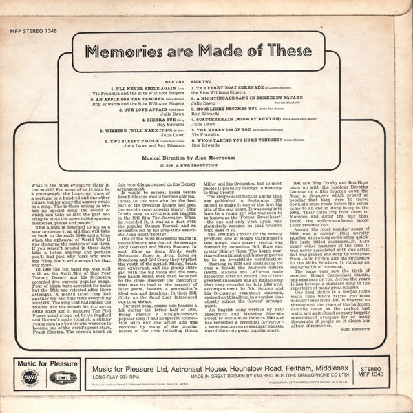 Various : Memories Are Made Of These (LP, Comp)
