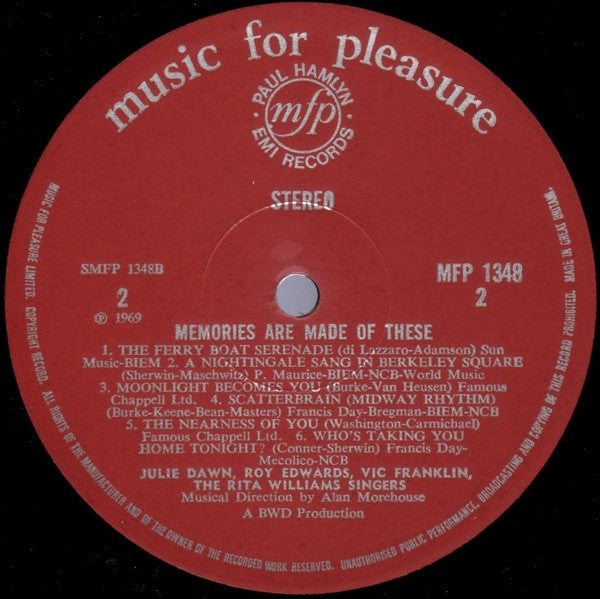 Various : Memories Are Made Of These (LP, Comp)