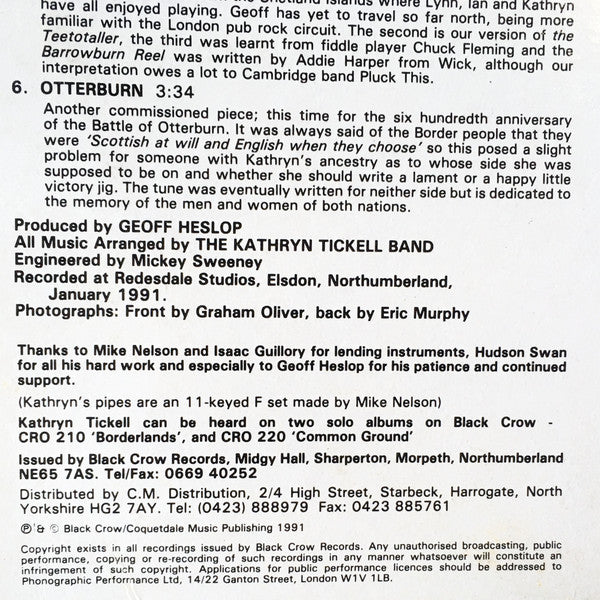 The Kathryn Tickell Band : The Kathryn Tickell Band (LP, Album)