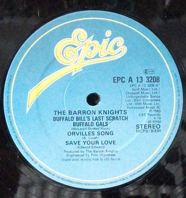The Barron Knights : Buffalo Bill's Last Scratch (12", Single)