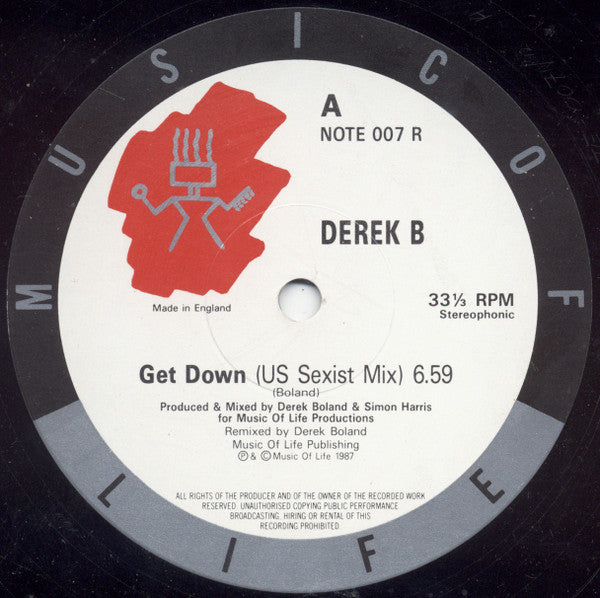 Derek B : Get Down (12")