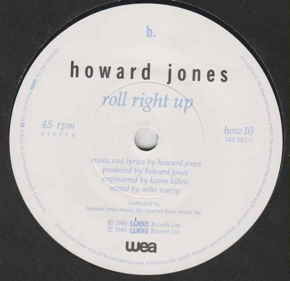 Howard Jones : All I Want (7", Single)