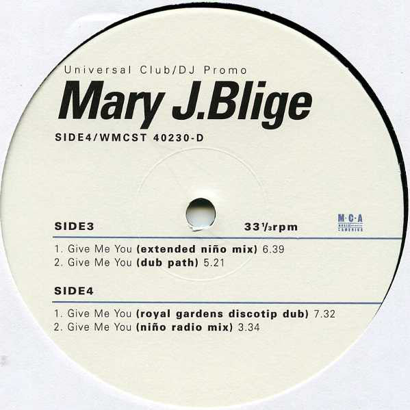 Mary J. Blige : Give Me You (2x12", Promo)