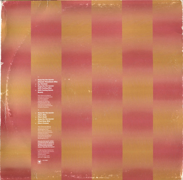 Dan Hartman Starring Loleatta Holloway : Keep The Fire Burnin' (2x12", Promo)