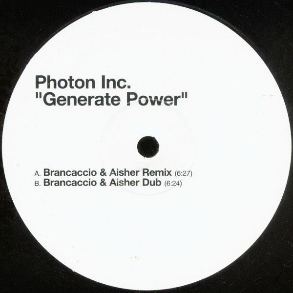 Photon Inc. : Generate Power (12")