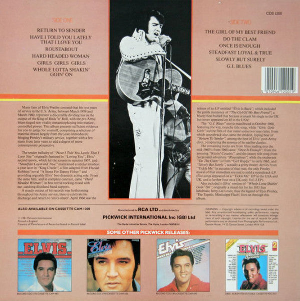 Elvis Presley : Return To Sender (LP, Comp)