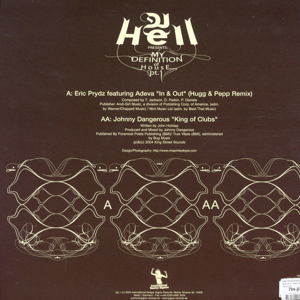 Hell : My Definition Of House Pt. 1 (12")