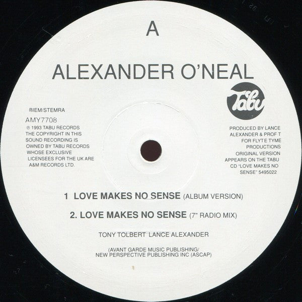Alexander O'Neal : Love Makes No Sense (12")