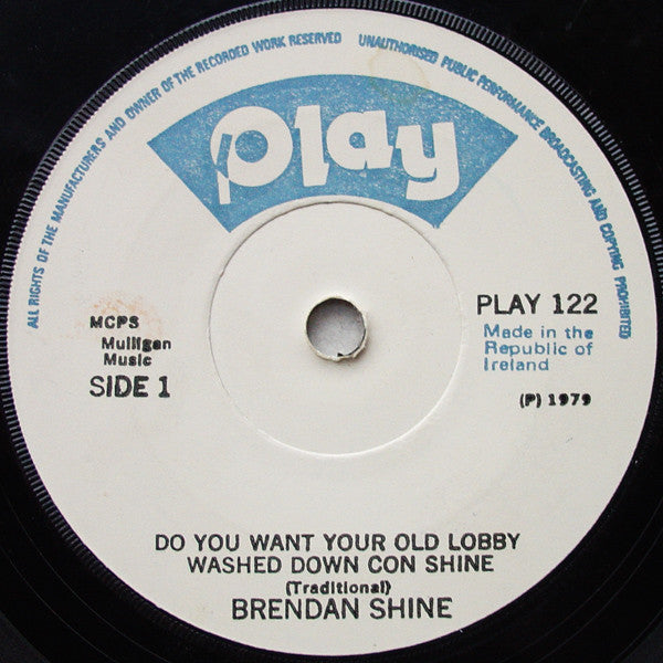 Brendan Shine : Do You Want Your Old Lobby Washed Down Con Shine (7")