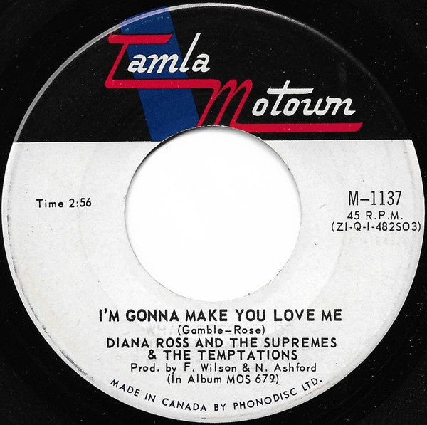 The Supremes & The Temptations : I'm Gonna Make You Love Me / A Place In The Sun (7", Single)