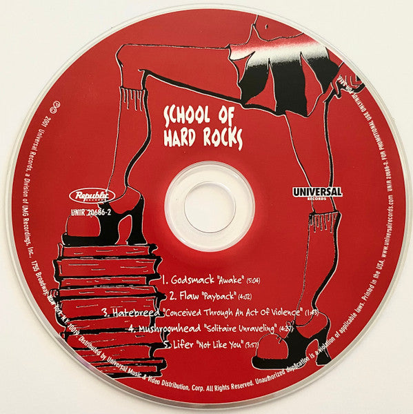 Various : School Of Hard Rocks (CD, Enh, Promo, Smplr)