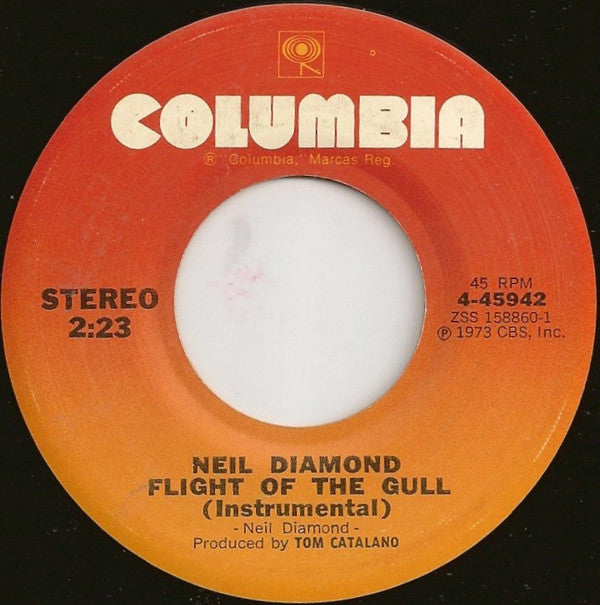 Neil Diamond : Be / Flight Of The Gull (7", Single)